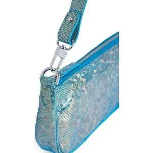 BY FAR | Bags | By Far Rachel Disco Blue Hologram Leather Shoulder 